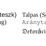 Az irodai betűtípusok