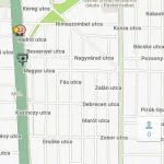 Waze térkép részlet