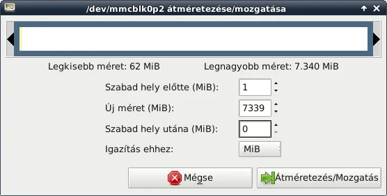Gparted kép